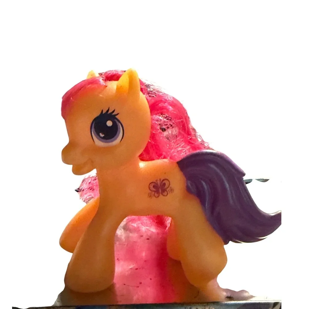 My Little Pony G3 Scootaloo Orange Pink Hair Butterfly Cutie‎ Mark Figure